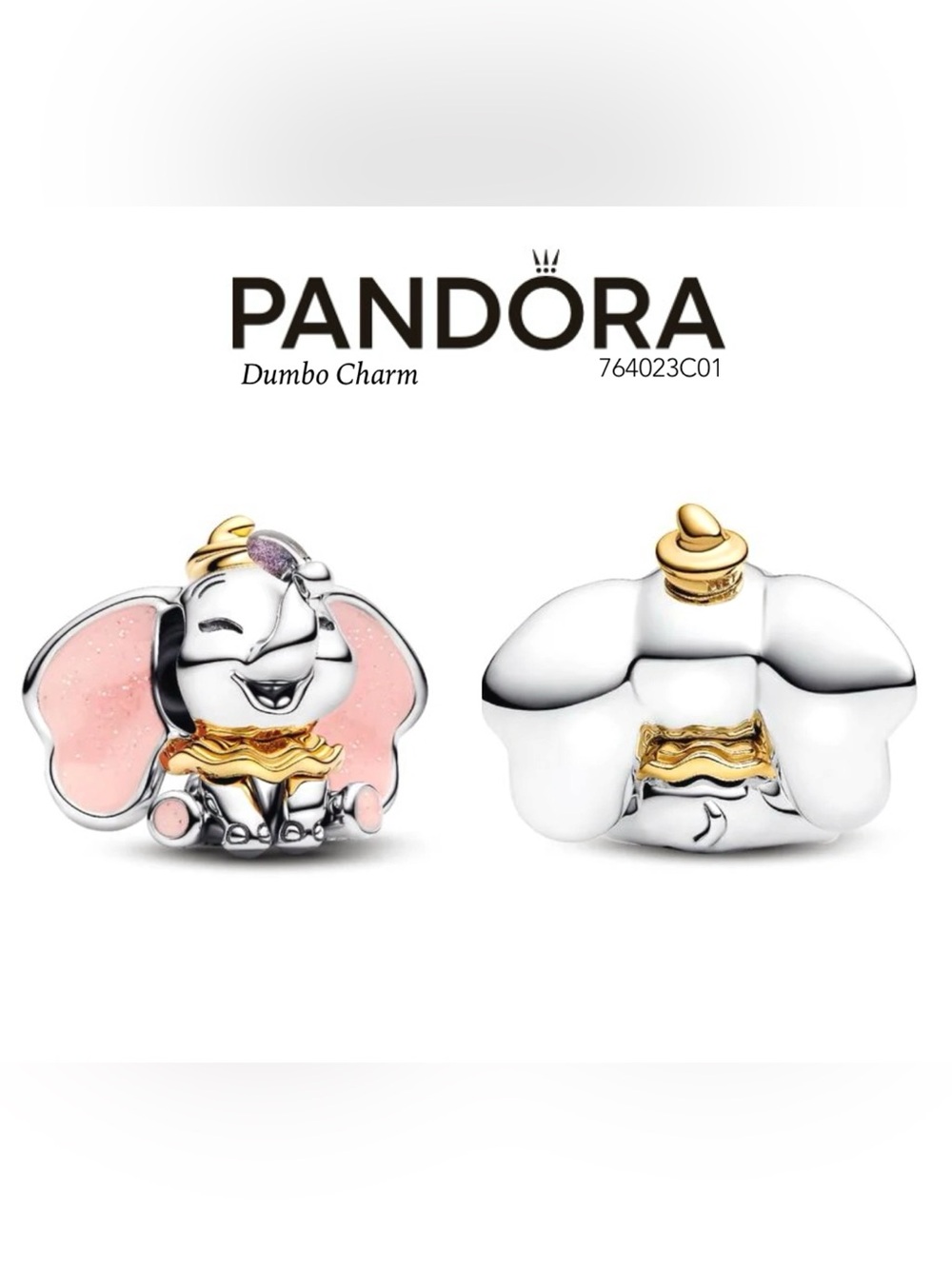 PANDORA Disney Dumbo Charm w/box